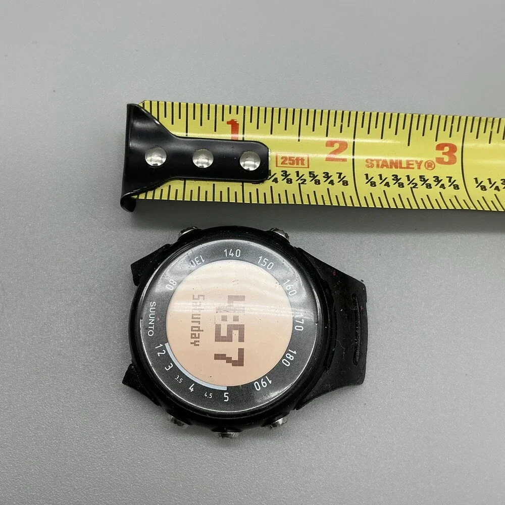 Suunto T3c Mens Watch 43mm Beige Digital Black Sport Running New Battery